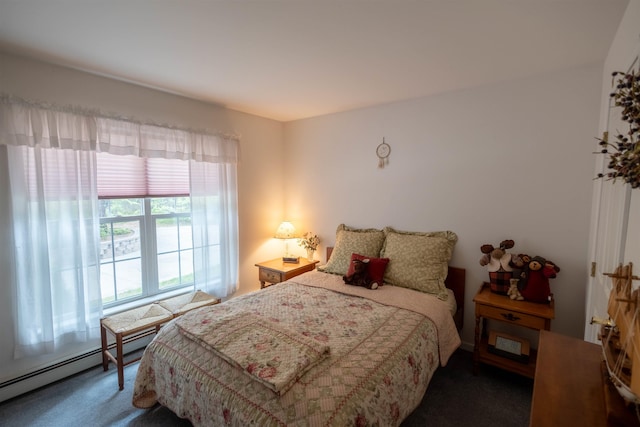 334 Silver Pine Ln, Tamworth, NH 03886 - bedroom featuring carpet floors and baseboard heating