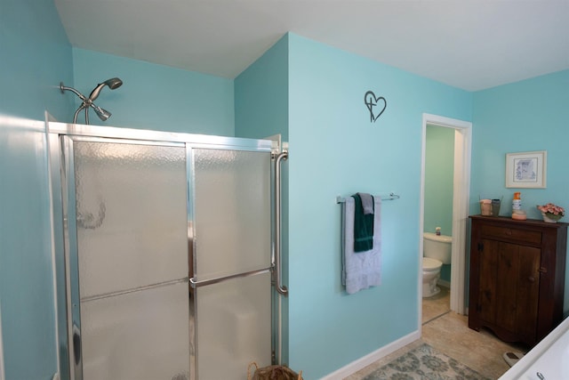 334 Silver Pine Ln, Tamworth, NH 03886 - full bath with a stall shower and toilet