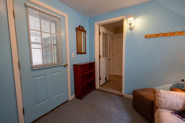 334 Silver Pine Ln, Tamworth, NH 03886 - entryway with carpet flooring, healthy amount of natural light, and baseboards