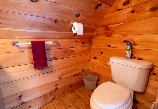 334 Silver Pine Ln, Tamworth, NH 03886 - bathroom with toilet and wood finished floors