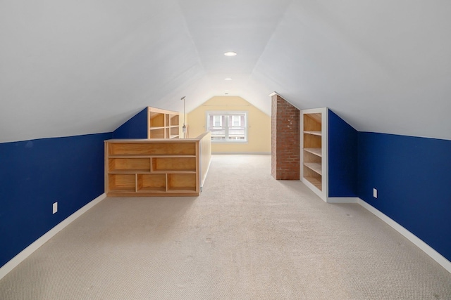 14 Butler St, Waterbury, VT 05676 - bonus room featuring lofted ceiling, carpet flooring, and baseboards