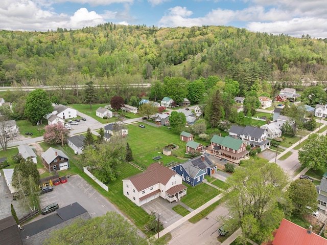 14 Butler St, Waterbury, VT 05676 - aerial view of residential area featuring a forest