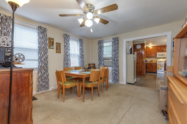 33 Tanner St, Concord, NH 03303 - dining space featuring carpet and a ceiling fan