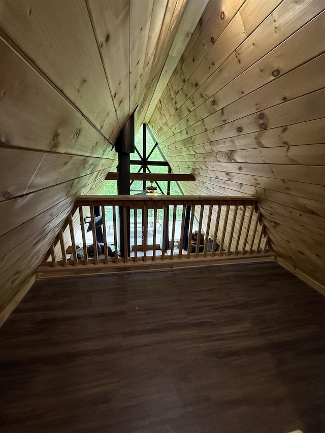 9 Spruce Rd, Middleton, NH 03887 - bonus room with wood walls, wood ceiling, lofted ceiling, and wood finished floors
