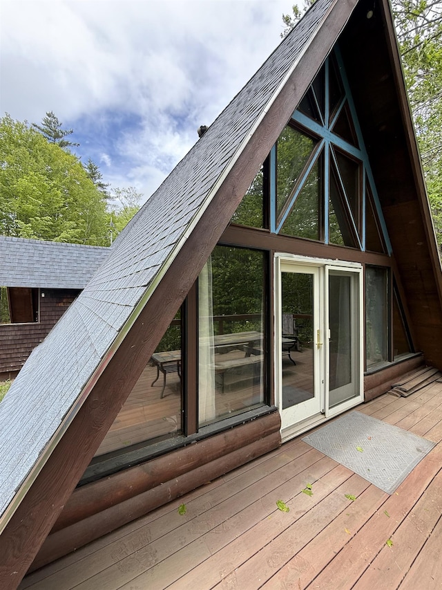 9 Spruce Rd, Middleton, NH 03887 - view of wooden deck