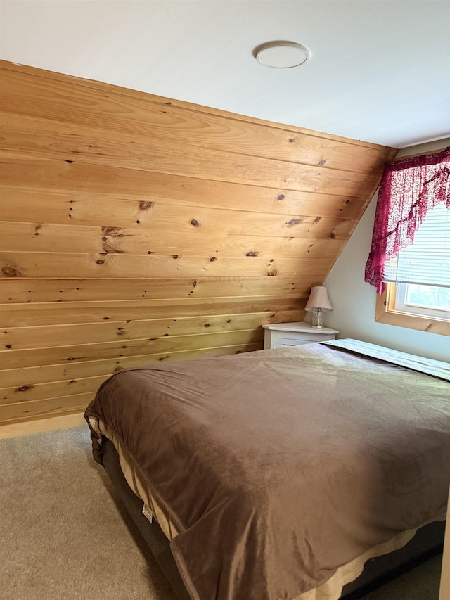 9 Spruce Rd, Middleton, NH 03887 - carpeted bedroom featuring lofted ceiling