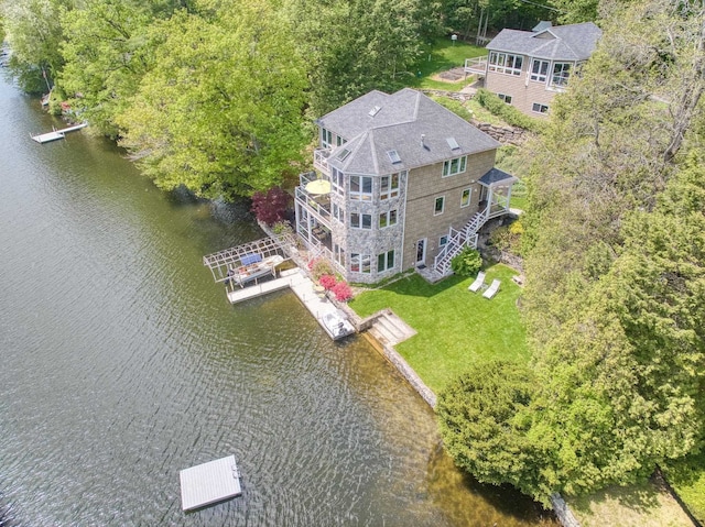 25 N Shore Rd, Windham, NH 03087 - view from above of property featuring a large body of water