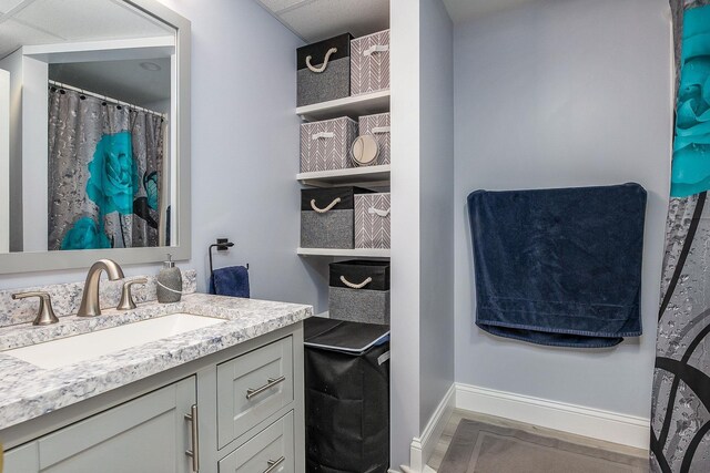 105 Fall Mill Rd, York, ME 03909 - full bath with vanity and baseboards