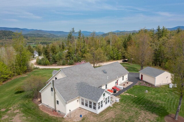 104 Champagne Cir, Campton, NH 03223 - view from above of property with mountains and a forest