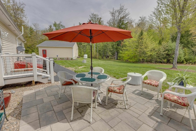 104 Champagne Cir, Campton, NH 03223 - view of patio / terrace with outdoor dining area