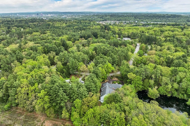 25 Wendover Way, Bedford, NH 03110 - aerial view of a heavily wooded area