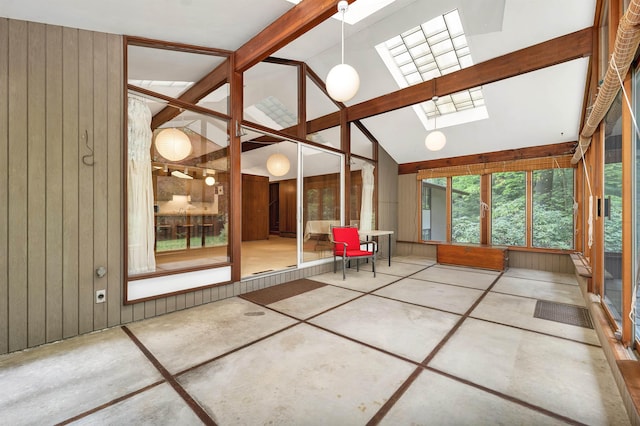 25 Wendover Way, Bedford, NH 03110 - unfurnished sunroom with a skylight and vaulted ceiling