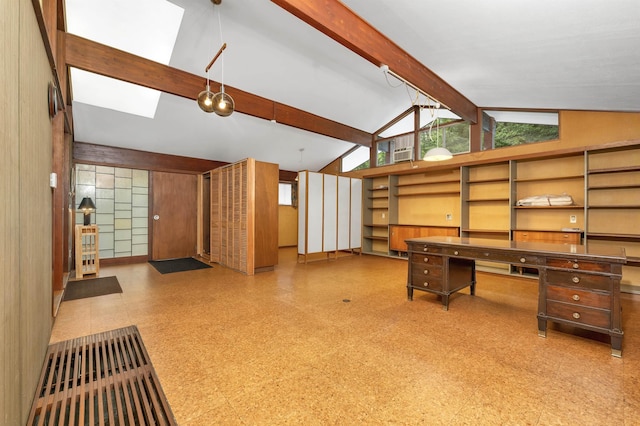25 Wendover Way, Bedford, NH 03110 - unfurnished office with tile patterned floors and a skylight