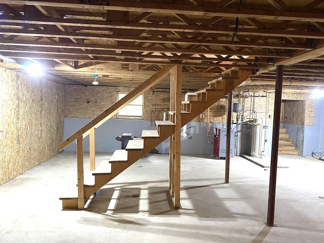 32 Henry Taylor St, Salem, NH 03079 - basement with stairway