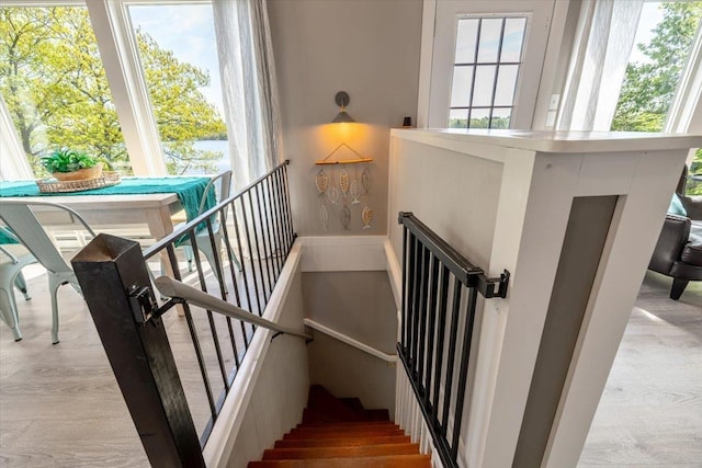 235 Pleasant View Dr, North Hero, VT 05474 - stairs with a water view