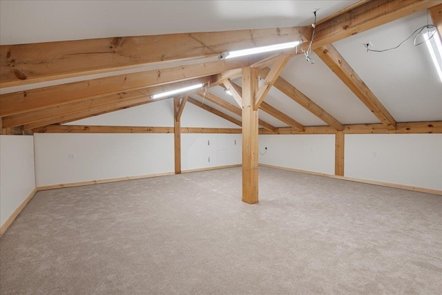 64 Atkins Farm Rd, Ferrisburgh, VT 05456 - additional living space featuring lofted ceiling, carpet, and baseboards