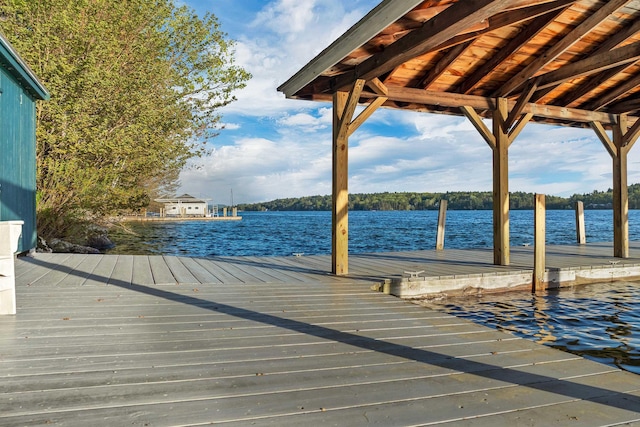 74 Keewaydin Rd, Wolfeboro, NH 03894 - dock area featuring a water view