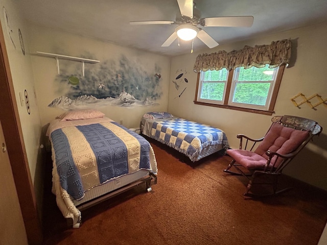 7 Juniper Ridge Rd, Exeter, NH 03833 - carpeted bedroom featuring ceiling fan