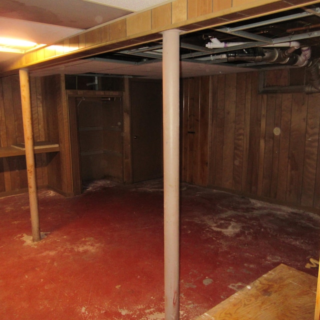 70 Forest Park Dr, Nashua, NH 03060 - finished basement with wood walls