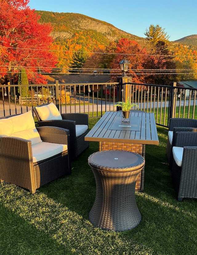 885 N St, Wells, VT 05774 - balcony with a mountain view