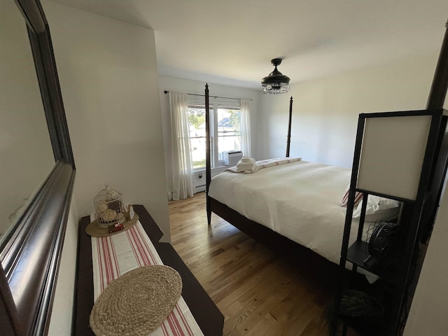 885 N St, Wells, VT 05774 - bedroom featuring light wood-type flooring and cooling unit