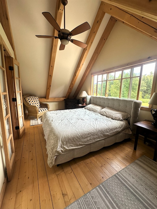 360 Coles Rd, Westmore, VT 05860 - bedroom with light wood-type flooring and ceiling fan