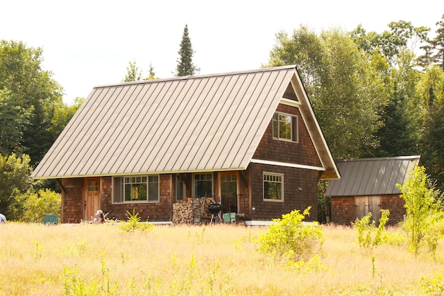 360 Coles Rd, Westmore, VT 05860 - view of front of property with metal roof and a standing seam roof