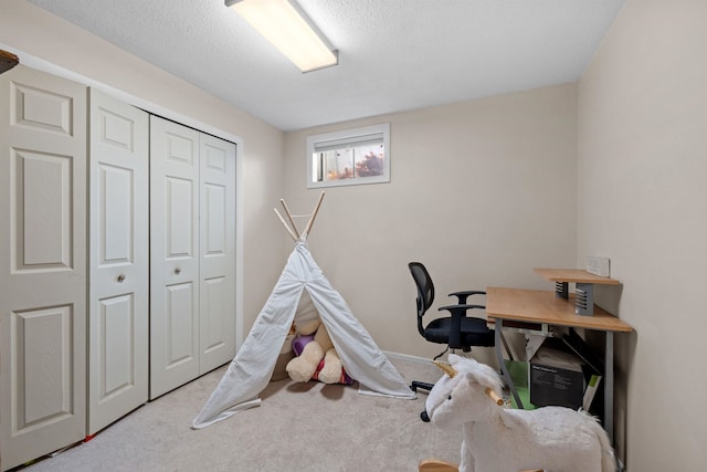 21 Regis Rd, Laconia, NH 03246 - game room featuring carpet and a textured ceiling