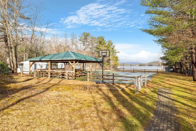 21 Regis Rd, Laconia, NH 03246 - dock featuring a gazebo and a water view