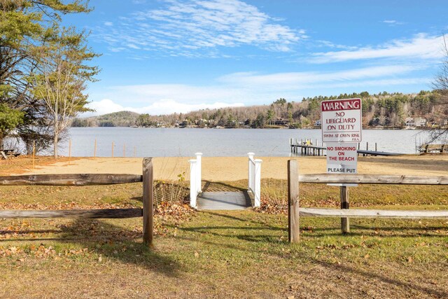 21 Regis Rd, Laconia, NH 03246 - view of yard featuring a water view