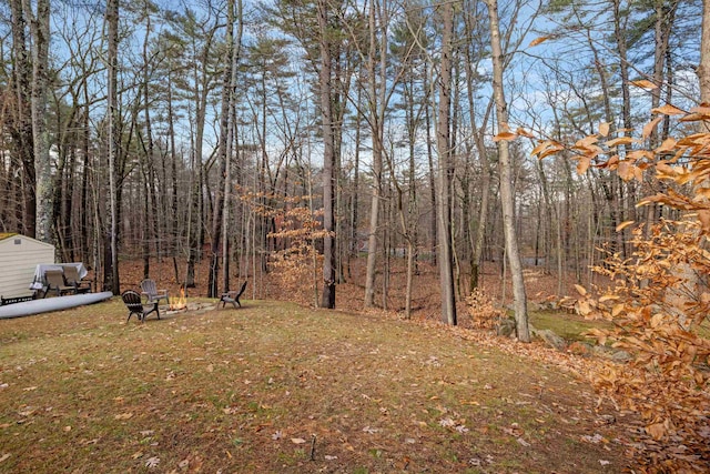 21 Regis Rd, Laconia, NH 03246 - view of yard with a fire pit