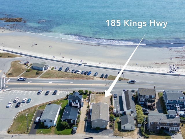 185 Kings Hwy, Hampton, NH 03842 - aerial perspective of suburban area featuring expansive beach