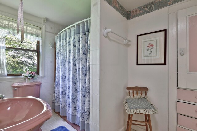 5100 Rte 100, Plymouth, VT 05056 - bathroom featuring tiled shower and a sink