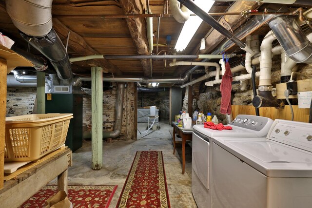 5100 Rte 100, Plymouth, VT 05056 - unfinished below grade area with separate washer and dryer