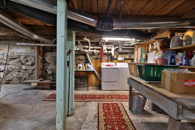 5100 Rte 100, Plymouth, VT 05056 - unfinished below grade area with separate washer and dryer
