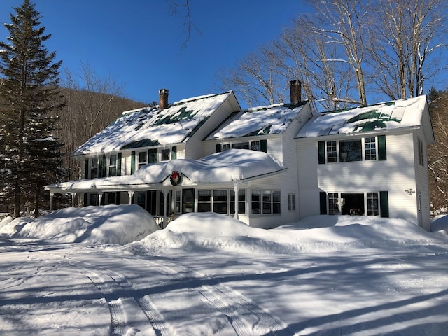 5100 Rte 100, Plymouth, VT 05056 - colonial home featuring a chimney