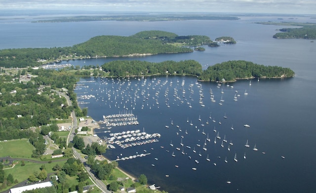 647A Church Rd, Colchester, VT 05446 - aerial view of property's location with a large body of water