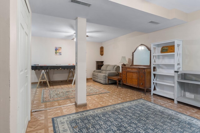 37 Thorndike Rd, Weare, NH 03281 - interior space with ceiling fan and baseboards