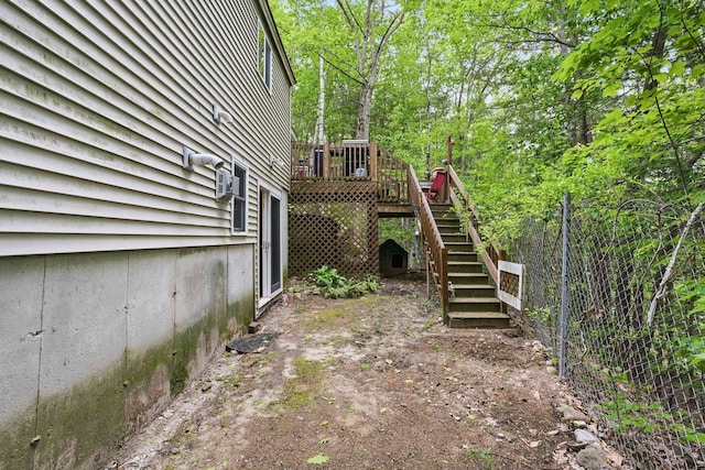 37 Thorndike Rd, Weare, NH 03281 - view of yard with stairs and a deck