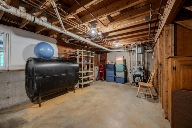 12 Emerald Cir, Goffstown, NH 03045 - unfinished basement featuring heating fuel and a heating unit