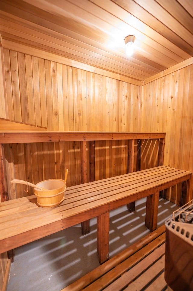 15 Spring Hill Rd, Dover, VT 05356 - sauna / steam room with wooden walls and wood finished floors