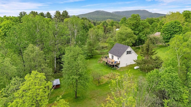 312 Browns Trce, Jericho, VT 05465 - view of subject property with a forest and a mountainous background