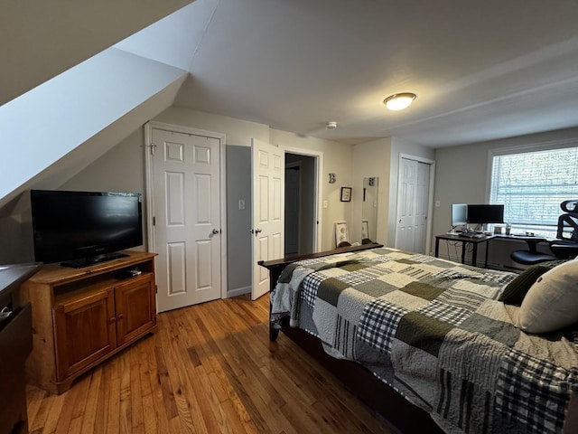 10 Irving Dr, Weare, NH 03281 - bedroom featuring light wood-type flooring, a closet, and an office area