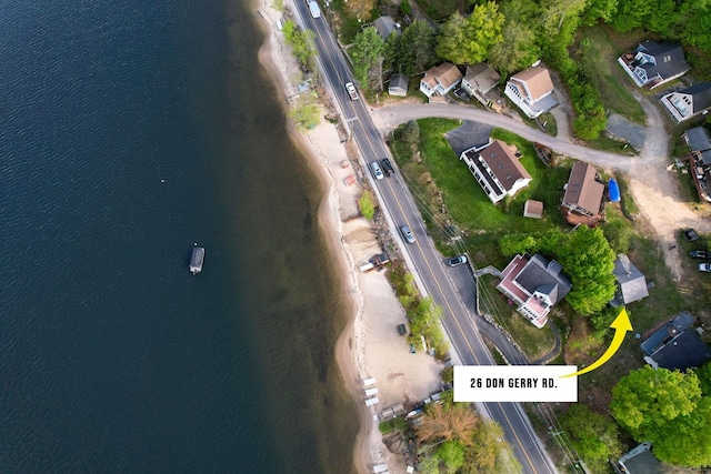 26 Don Gerry Rd, Bristol, NH 03222 - aerial view of property and surrounding area with a large body of water