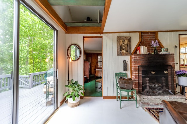 26 Don Gerry Rd, Bristol, NH 03222 - living area with wooden walls