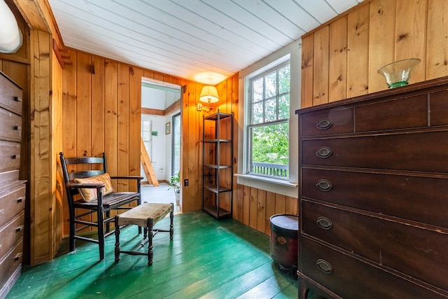 26 Don Gerry Rd, Bristol, NH 03222 - sitting room featuring wooden walls, wood finished floors, and wood ceiling