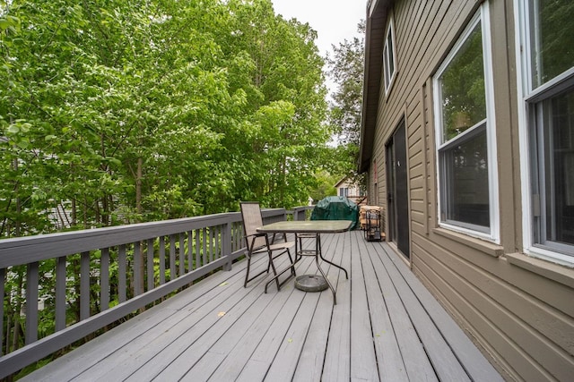 26 Don Gerry Rd, Bristol, NH 03222 - wooden deck featuring outdoor dining area