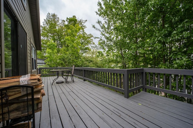 26 Don Gerry Rd, Bristol, NH 03222 - wooden deck featuring outdoor dining space