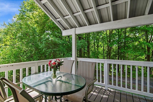 158 Clark Ave, Brattleboro, VT 05301 - wooden deck with outdoor dining space