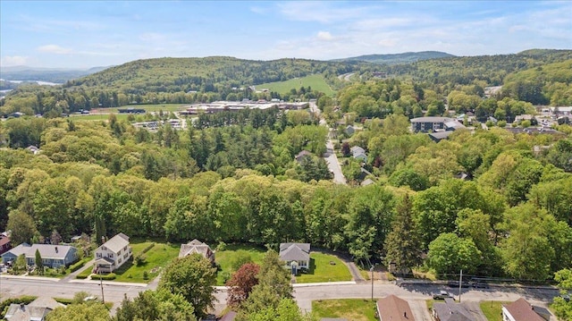 158 Clark Ave, Brattleboro, VT 05301 - aerial view of property's location with a forest and mountains